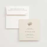 "Simple Seashell" - Save the Dates in Sand by Hannah Bowman - Save the Date with Envelope