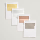 "Joie" - Save the Dates in Golden by Ani Somi - Envelope Liner Options