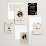 "Locket" - Save the Dates in Pearl by Erin L. Wilson - Matching Invitation Suite