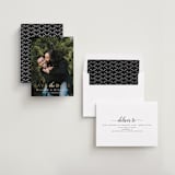 "Convey our Love" - Save the Dates in Charcoal by MC Designs - Assembled