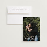 "Convey our Love" - Save the Dates in Charcoal by MC Designs - Save the Date with Envelope