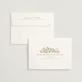 "Gilded Wildflowers" - Save the Dates in Golden by Rochelle Renee - FREE Recipient Addressing