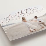 "Whisper" - Save the Dates in Dusty Rose by Erin German - Detail