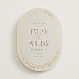 "Wildflora" - Save the Dates in Champagne by Laura Hankins - Front