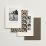 "Wildflora" - Save the Dates in Champagne by Laura Hankins - Back of Card Options