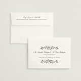 "Wildflora" - Save the Dates in Snow by Laura Hankins - FREE Recipient Addressing
