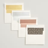 "Wildflora" - Save the Dates in Champagne by Laura Hankins - Envelope Liner Options