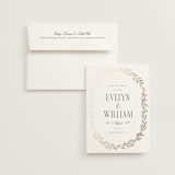 "Wildflora" - Save the Dates in Snow by Laura Hankins - Save the Date with Envelope