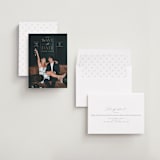 "Classic Overlay" - Save the Dates in Alabaster by Erica Krystek - Assembled