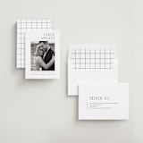 "modernist" - Save the Dates in Silk by Kelly Schmidt - Assembled