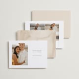 "Clean Lines" - Save the Dates in Lily by Christy Hy Lee - Back of Card Options
