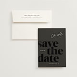 "Retro" - Save the Dates in Evening by Eric Clegg - Save the Date with Envelope