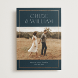 "Eternity" - Save the Dates in Navy by Stacey Meacham - Front