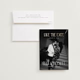 "Gaze" - Save the Dates in Snow by Pixel and Hank - Save the Date with Envelope