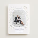 "Framed Florals" - Save the Dates in Sky by Robert and Stella - Front