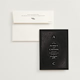 "Royalty" - Save the Dates in Noir by Jen Owens - Save the Date with Envelope