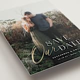 "Poetic" - Save the Dates in Pearl by Jennifer Postorino - Detail