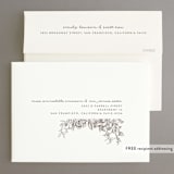 "Engraved Flowers" - Save the Dates in Latte by Phrosné Barwood - FREE Recipient Addressing