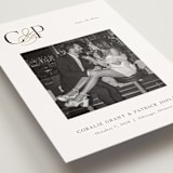 "Bold Monogram" - Save the Dates in Pearl by Melanie Kosuge - Detail