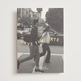 "Wavy" - Save the Dates in Nude by Inkblot Design - Front