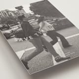 "Wavy" - Save the Dates in Greige by Inkblot Design - Detail