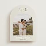 "Skye" - Save the Dates in Cream by Robert and Stella - Front