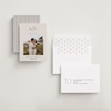 "Skye" - Save the Dates in Cream by Robert and Stella - Assembled