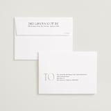 "Skye" - Save the Dates in Cream by Robert and Stella - FREE Recipient Addressing