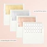 "Succulent Surround" - Save the Dates in Powder by Susan Moyal - Envelope Liner Options