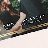 "Magnetic" - Save the Dates in Onyx by Jessica Williams - Detail