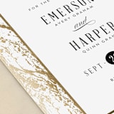 "Modern Marble" - Save the Dates in Classic White by Kelly Schmidt - Detail