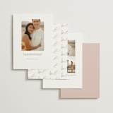 "Metallic Branches" - Save the Dates in Ivory by Mere Paper - Back of Card Options