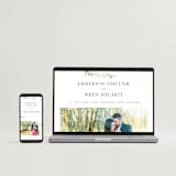 "Metallic Branches" - Save the Dates in Ivory by Mere Paper - FREE Wedding Website