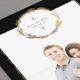 "Little Wreath" - Save the Dates in Ebony by Phrosné Barwood - Detail