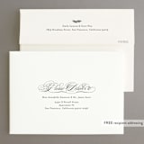 "Little Wreath" - Save the Dates in Ebony by Phrosné Barwood - FREE Recipient Addressing