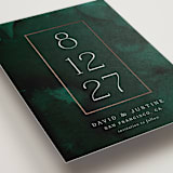 "Modernized" - Save the Dates in Jade by Kerry Doyle - Detail