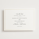 "Wentworth" - Save the Dates in Black Tie by Megan Davis - Front