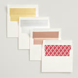 "Wentworth" - Save the Dates in Ruby by Megan Davis - Envelope Liner Options