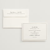 "Wentworth" - Save the Dates in Black Tie by Megan Davis - Save the Date with Envelope