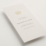 "Simple Seashell" - Save the Dates in Sand by Hannah Bowman - Detail