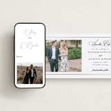 "Traditionally" - Save the Dates in Snow by Sarah Brown - FREE Wedding Website