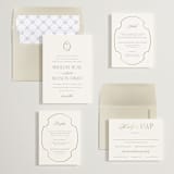 "Monatuk" - Save the Dates in Ivory by Ashlee Townsend - Matching Invitation Suite