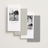 "Pearls" - Save the Dates in Fog by Baumbirdy - Back of Card Options