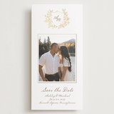 "Boho flower crest" - Save the Dates in Ivory by Cass Loh - Front