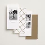 "Boho flower crest" - Save the Dates in Ivory by Cass Loh - Back of Card Options