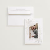 "Forever & Always" - Save The Dates in Silver Eucalyptus by Hudson meet Rose - Save the Date with Envelope