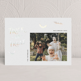 "Trick-or-Treat" - Holiday Cards in Onyx by Hooray Creative - Front