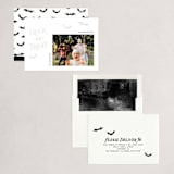 "Trick-or-Treat" - Holiday Cards in Onyx by Hooray Creative - Assembled