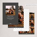 "Web" - Holiday Cards in Midnight by Tennie and Co. - Back of Card Options