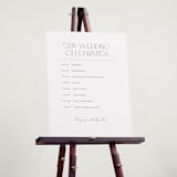"Our Wedding" - Schedule Signs in Porcelain by Eric Clegg - In Use